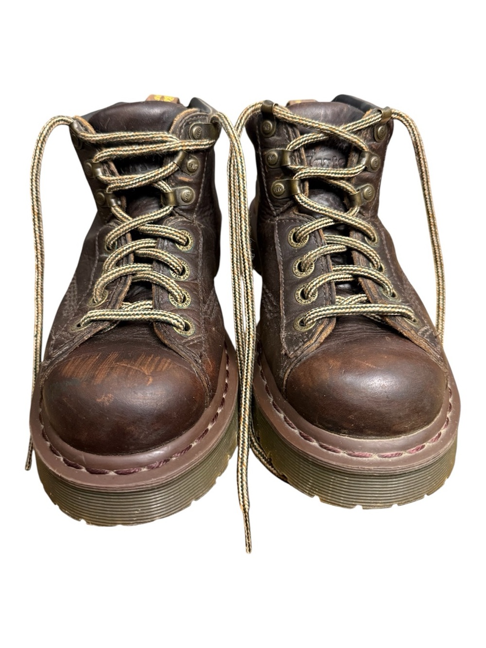 Dr Martens 8287 Brown Leather Hiking Boots Womens 8 Mens 7 AirWair